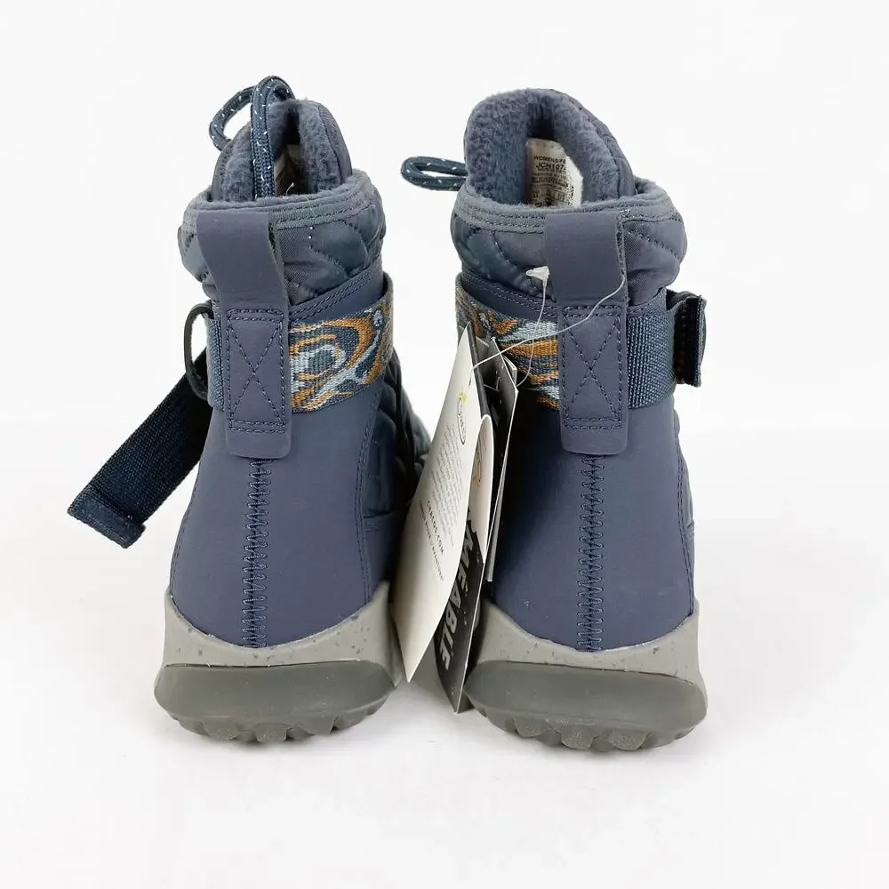 CHACO Women's Borealis Quilt Snow Boots 6.5 Denim Blue Waterproof NWT